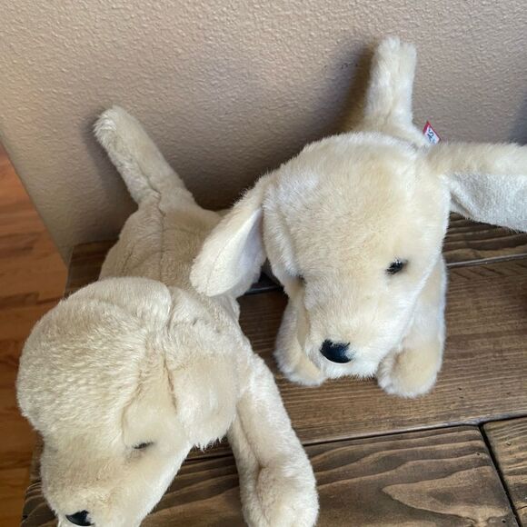 Douglas Spankie The Yellow lab Olush Dogs set of 2! - Picture 13 of 14